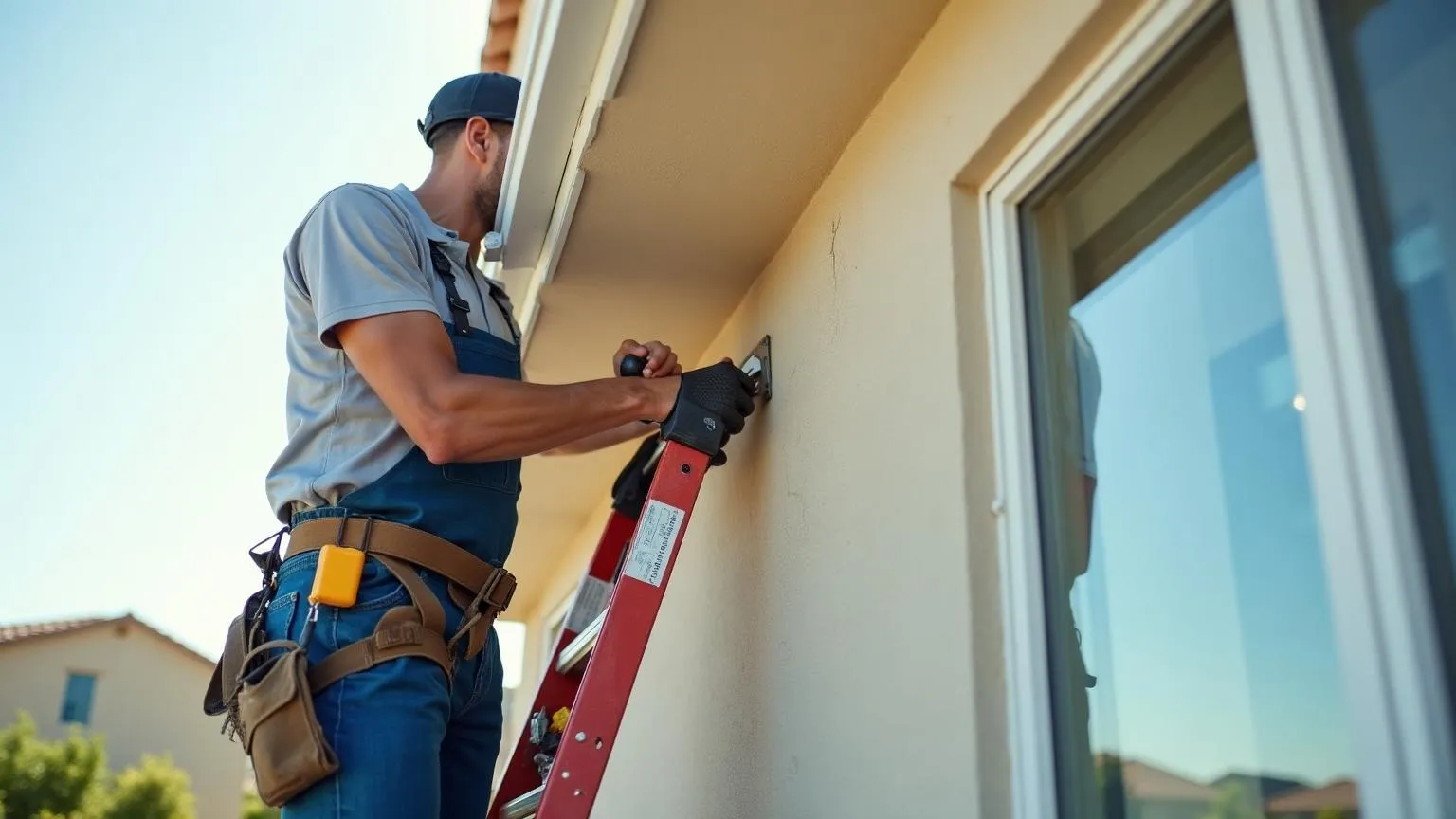 Home exterior repair including fascia and siding work to restore damage and improve curb appeal